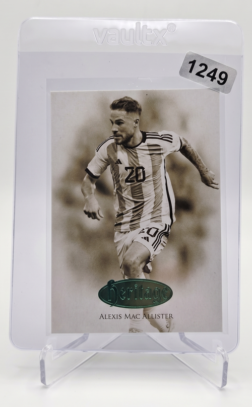 2023 Futera Unique Alexis Mac Allister HERITAGE Turquoise Parallel /32 #HG046