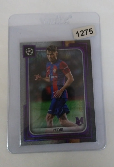 2023-24 Topps Museum Pedri Amethyst Parallel /25 #83 FC Barcelona