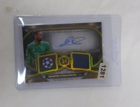 2023-24 Topps Museum Maarten Stekelenburg DUAL RELIC AUTO 1/1 One of One Ajax