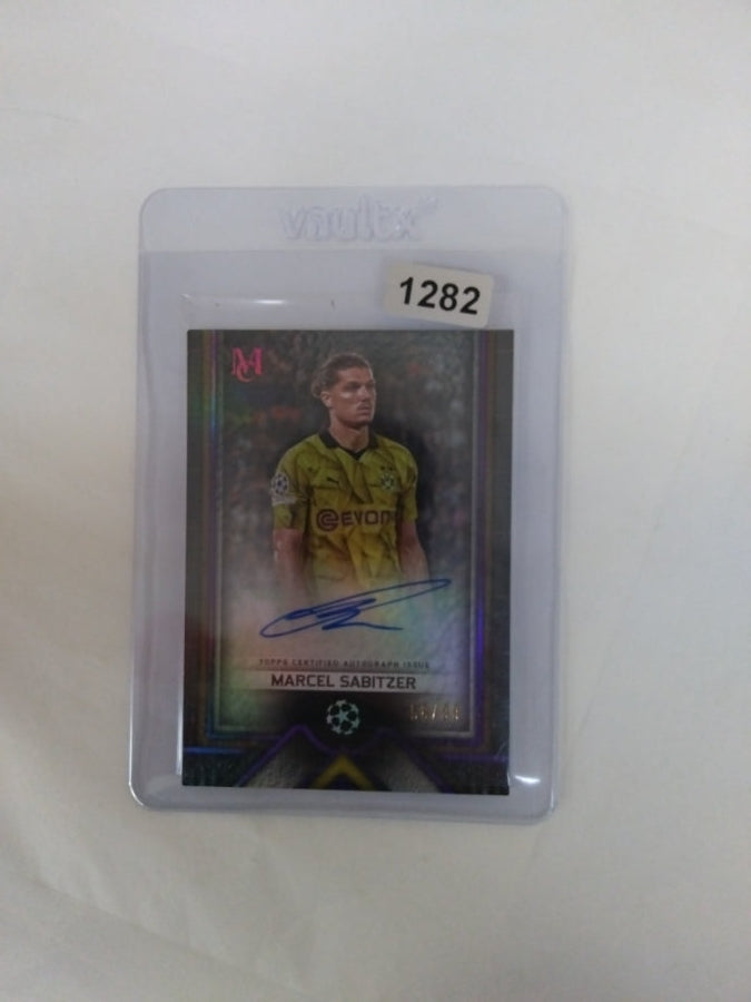 2023-24 Topps Museum Marcel Sabitzer Archival Auto Amethyst /92 #AA-MS1