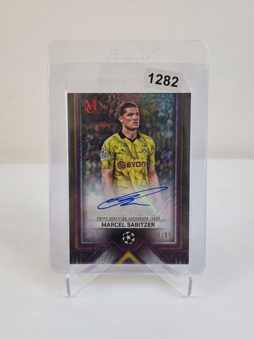 marcel sabitzer 2024 topps museum collection auto /99 aams3  Midfield master