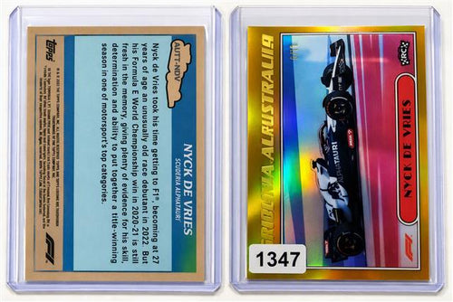 Nyck De Vries AU77NDV Racing Model Collectible مثالي للمشجعين وهواة الجمع