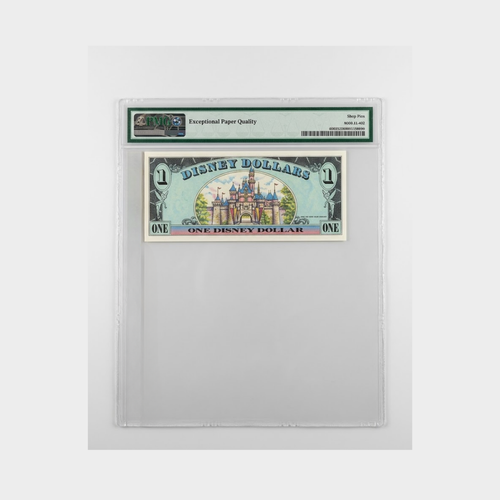 1987 Disneyland Disney Dollar Note Mickey Sleeping Beauty Castle PMG 65 EPQ