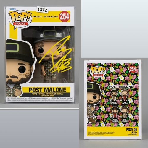 Post Malone Signed Sundress 254 Funko Pop Music Legend Autograph PSA COA