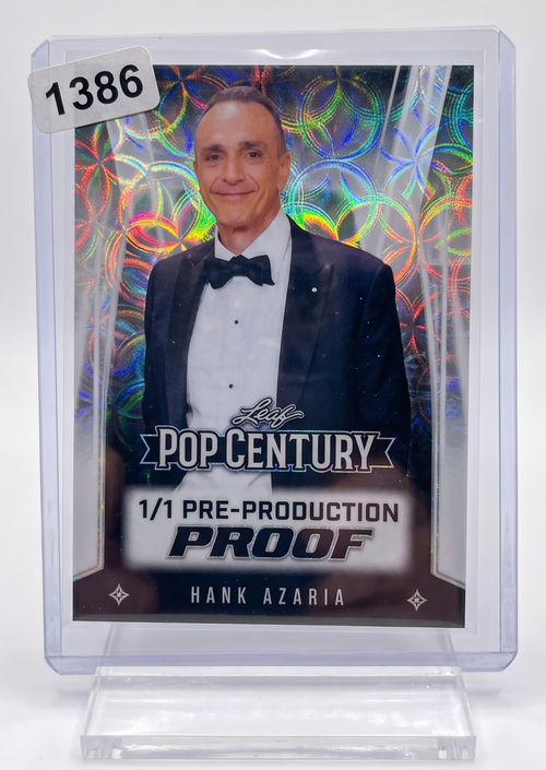 Hank Azaria Leaf Pop Century Pre-Production Proof 1 of 1 Autograph Card
