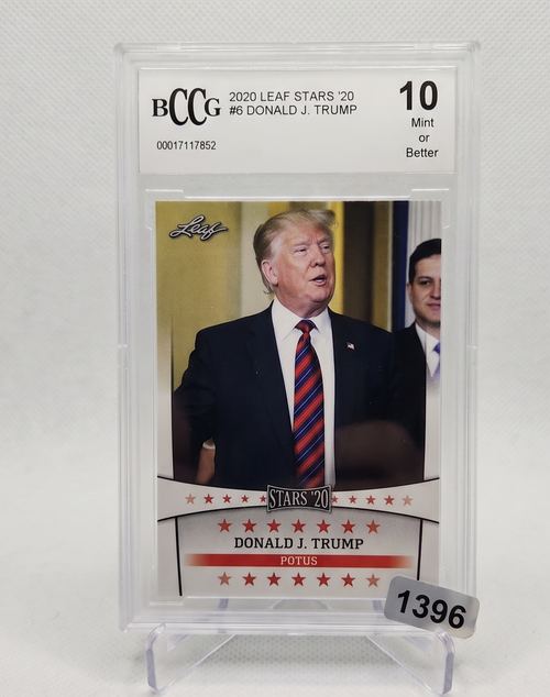 2020 Leaf Stars '20 Donald Trump POTUS #6 BCCG 10 Mint or Better President Card