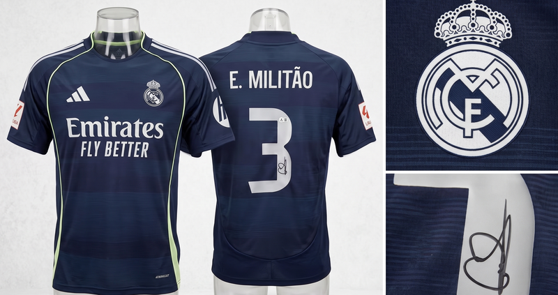 Eder Militao Signed Real Madrid Adidas Authentic Jersey Beckett Certified