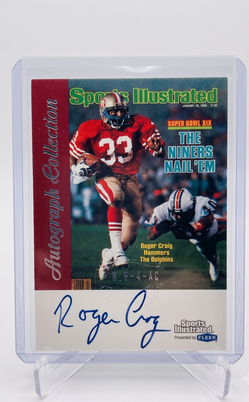 Roger Craig 1999 Autographed Fleer Sports Illustrated Trading Card