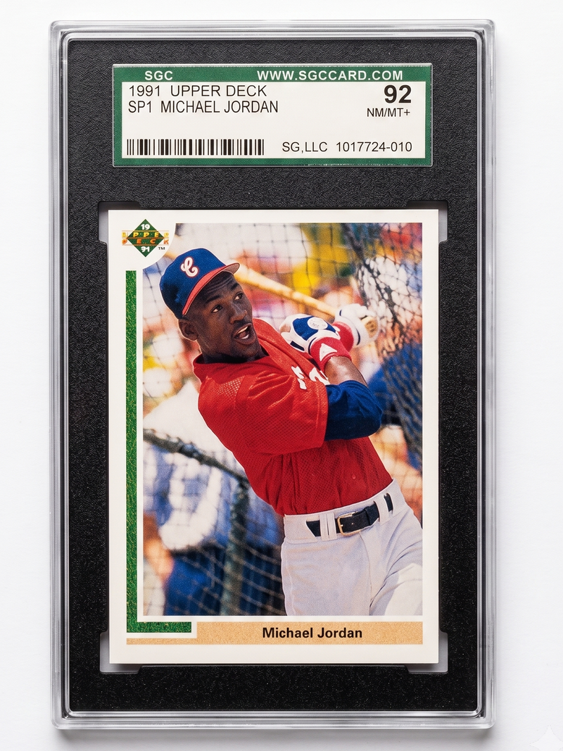 1991 Upper Deck Michael Jordan SP1 SGC 92 NM/MT+ White Sox Baseball