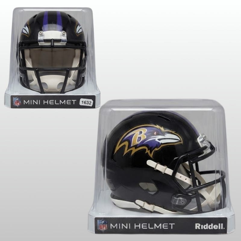 Ray Lewis Autographed Ravens Speed Mini Helmet Beckett Certification