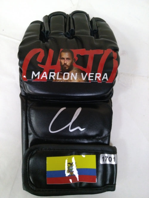 Marlon Chito Vera Signed Custom MMA Fight Glove from Ecuador PA Authentic