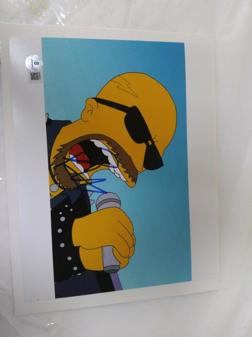 Rob Halford Autographed The Simpsons 8x10 Photo Certified By Beckett