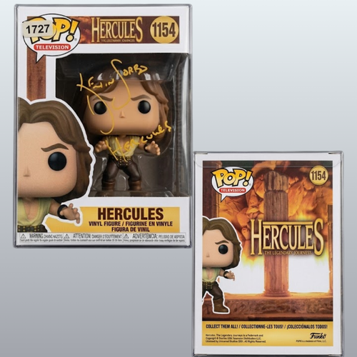 Kevin Sorbo Signed Hercules The Legendary Journey 1154 Hercules Funko Pop Vinyl Figure Inscribed Hercules (JSA)