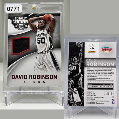 14 15 Panini Totally Certified David Robinson Spurs 186 of 249 Card