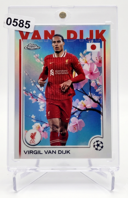 Virgil Van Dijk 2024 25 Topps Chrome UCC Japan Cherry Blossom 44 Card