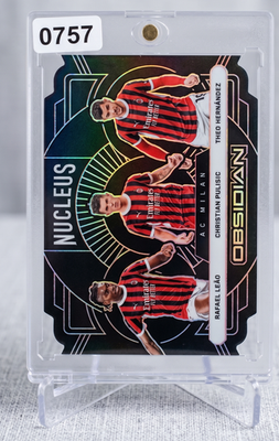 Rafael Leao Pulisic Hernandez 120 2024 25 ObsidianNucleus 1 SoccerCard