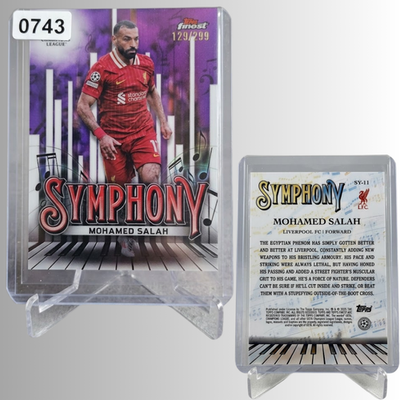 Mohamed Salah 299 Topps Finest Symphony SY11 LiverpoolFC Card Singles