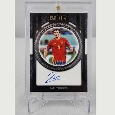 Pau Torres 2024 25 Panini Noir Soccer Snapshot Signatures Auto99 SP PT