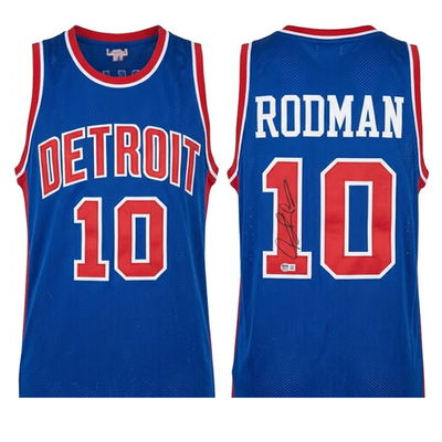 Dennis Rodman Authenticated Signed Jersey Beckett Auth - With Frame