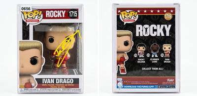 Dolph Lundgren Signed Rocky 1715 Ivan Drago Funko Pop Vinyl Figure JSA