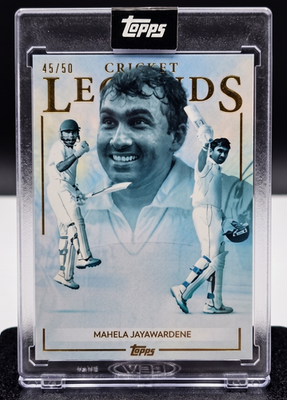 Mahela Jayawardene 50 of 50 Topps Cricket Legends Vol 2 2025 Card