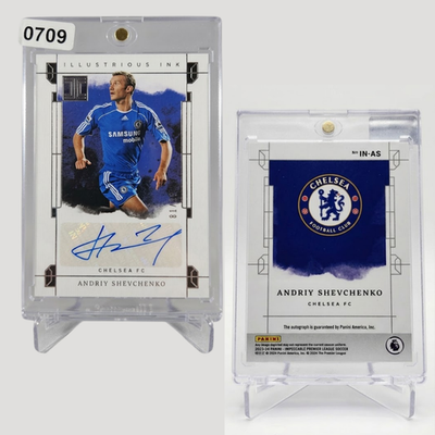 023 24 Panini Impeccable Andriy Shevchenko 92 of 99 Auto Chelsea Card