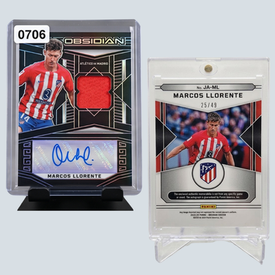 2023 24 Panini Obsidian Soccer Marcos Llorente Jersey Patch Auto 49