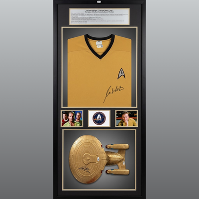 Star Trek William Shatner Captain James T Kirk Beyond the Stars - With Frame