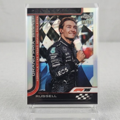 2025 Topps Chrome F1 Las Vegas Grand Prix George Russell Parallel 75