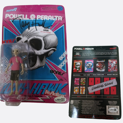 Tony Hawk Signed Super7 ReAction Figure JSA Collectible Bobbleheads