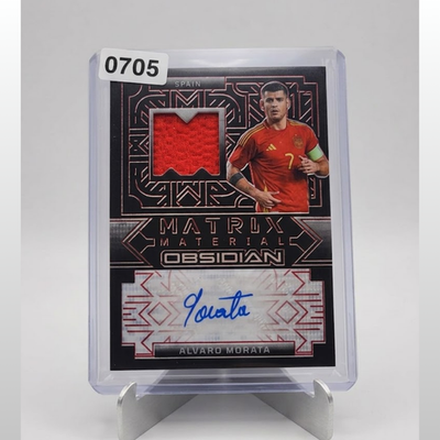 2024 25 Panini Obsidian Aymeric Laporte Patch Auto Soccer Card Singles