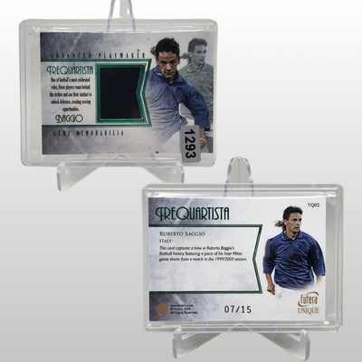 2024 Futera Trequartista Jersy Roberto Baggio Inter Milan Card Singles