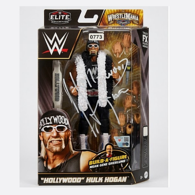 Hulk Hogan Signed WWE Hollywood Ultimate Edition Figure Fanatics Elite