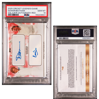 Gower Botham Legends of the Game PSA 10 Auto Red One of Ten Card Rare