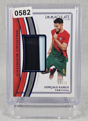 Goncalo Ramos 2023 24 Panini Immaculate Blue 0425 Soccer Card Singles