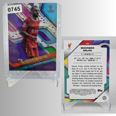 Mohamed Salah 299 150 Soccer Trading Card Singles Limited Edition