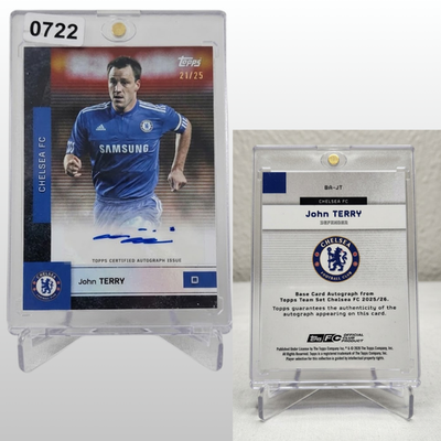 John Terry Chelsea FC Topps BA JT Soccer Trading Card Singles Series
