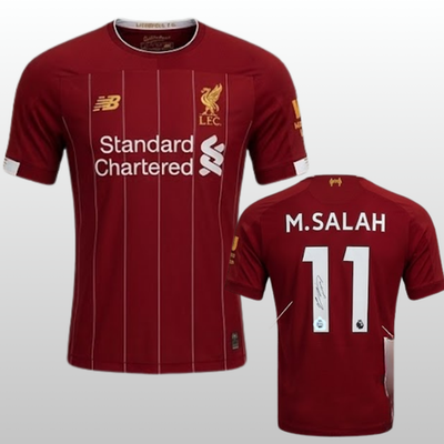Mohamed Salah Authenticated Signed Jersey LFC Red Soccer Jerseys Elite