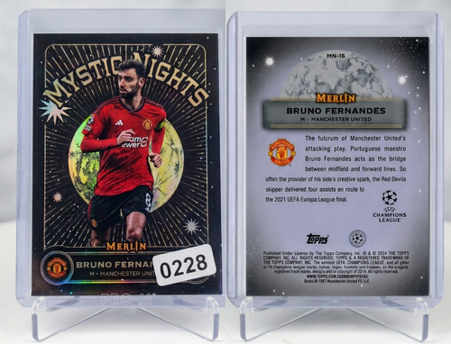 2023-24 Topps Merlin Bruno Fernandes MYSTIC NIGHTS Insert #MN-16 Man Utd