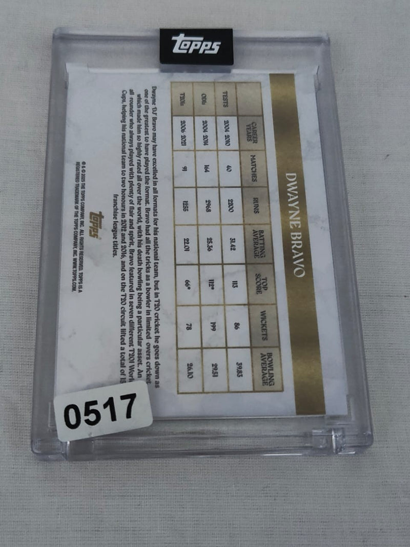 Topps Cricket Legends Volume II Dwayne Bravo One of Fifty Card Singles