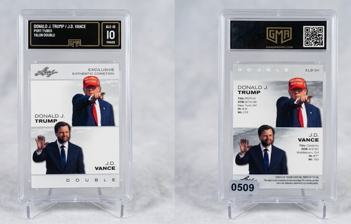 024 Leaf Exclusive Legends Donald Trump JD Vance Double #ELE-04 GMA 10 Gem Mint