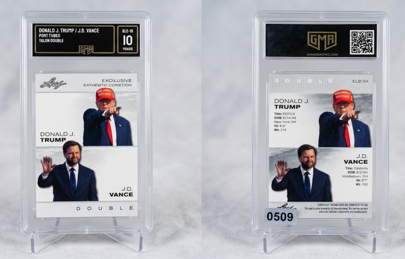 024 Leaf Exclusive Legends Donald Trump JD Vance Double #ELE-04 GMA 10 Gem Mint