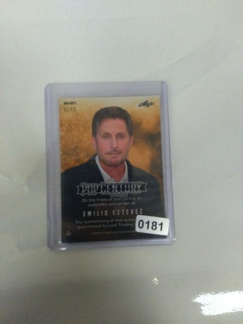 2024 Leaf Pop Century Emilio Estevez Silver Refractor Auto #BA-EE1 /15