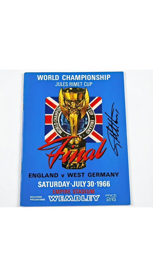 World Cup 1966 Final Programme Autographed by Legendary Geoff Hurst