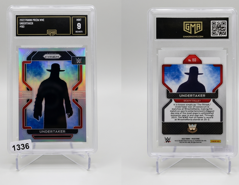 2022 Panini Prizm WWE Undertaker #193 Silver Prizm PSA 9 MINT