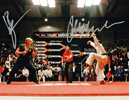 William Zabka Ralph Macchio Signed The Karate Kid 11x14 Photo Beckett