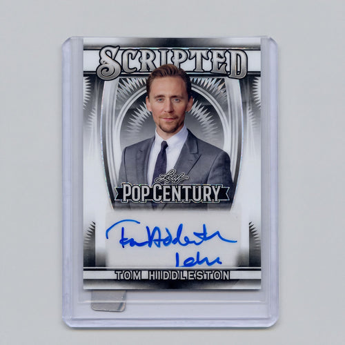2021 Leaf Pop Century Tom Hiddleston Scripted Auto #S-TH1 Silver Prismatic 1/1