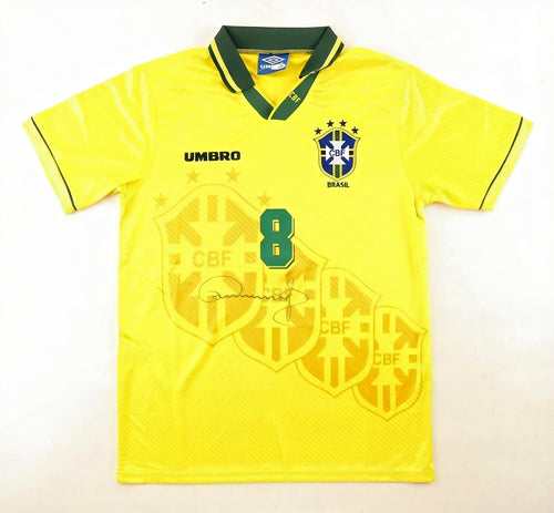 Dunga Signed Brazil Umbro Authentic Jersey JSA Soccer Signed Signed