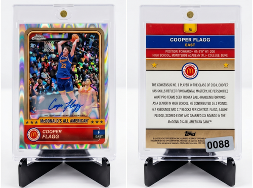 2024 Topps Chrome McDonalds All American Wave Card 28 Future Star Cooper Flagg