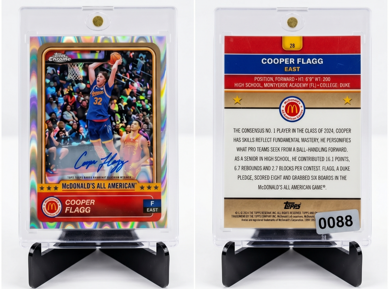 2024 Topps Chrome McDonalds All American Wave Card 28 Future Star Cooper Flagg